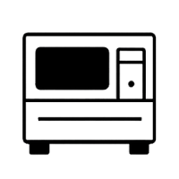 汎用レーザー加工機とファイバーレーザー普及アイコン