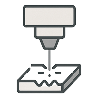 ファイバーレーザー切断アイコン